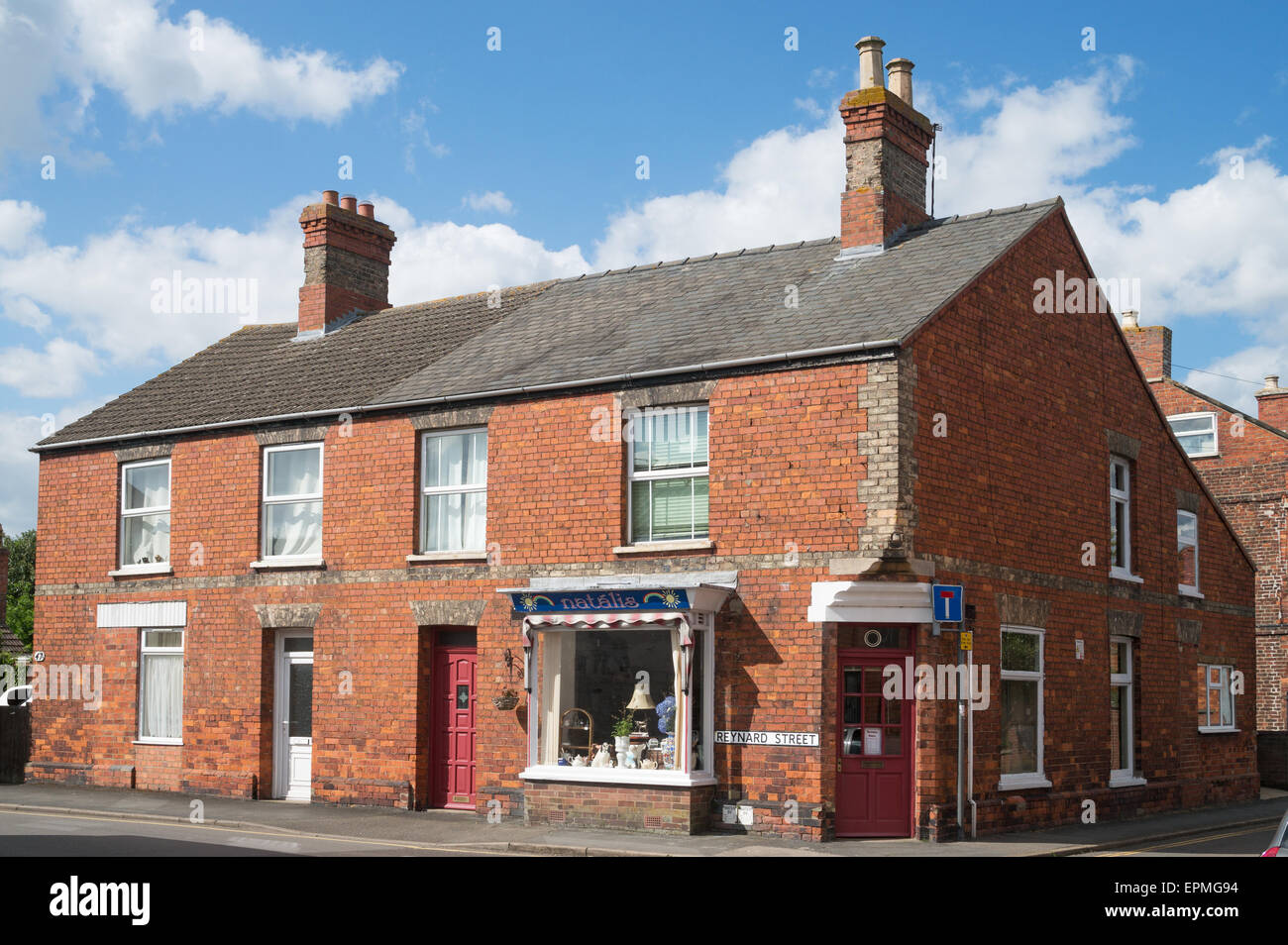 Corner shop Spilsby, Lincolnshire, England, UK Stock Photo