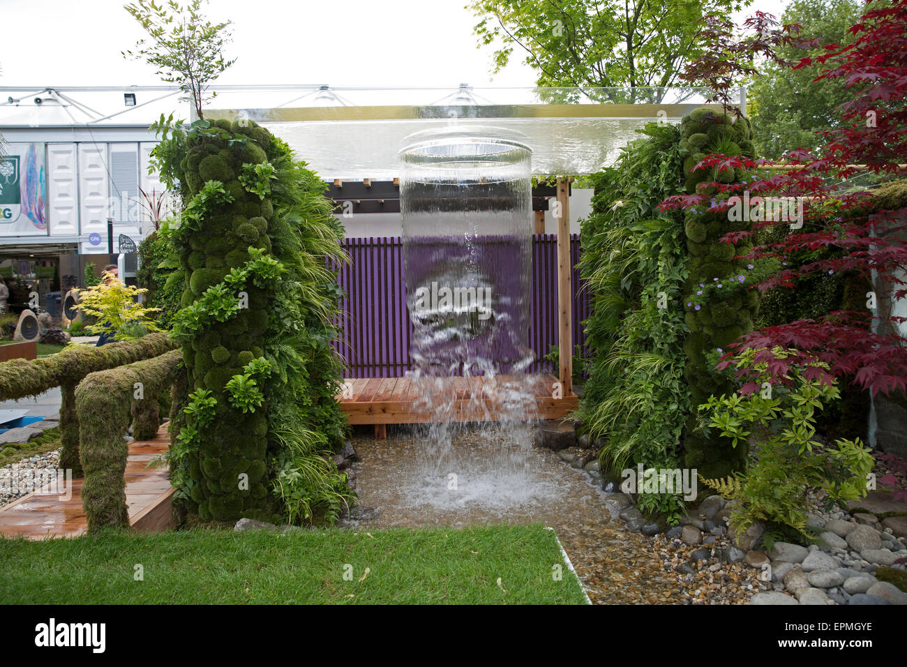 Chelsea, UK,19th May 2015, Home: personal universe garden by T's Garden Square at Chelsea Flower Show 2015 Credit: Keith Larby/Alamy Live News Stock Photo