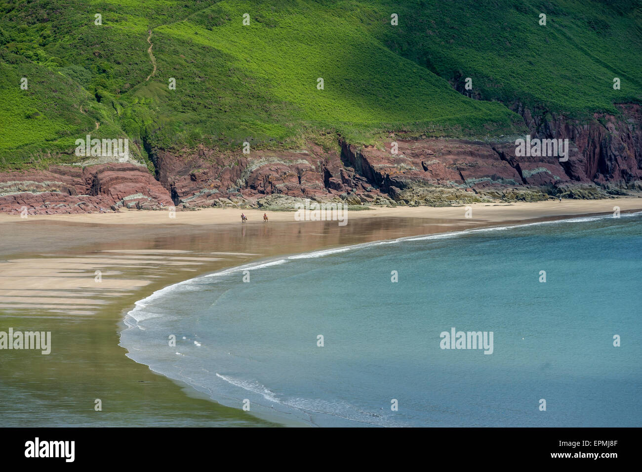 Freshwater East beach. Pembrokeshire. Wales. Cymru. UK. United Kingdom