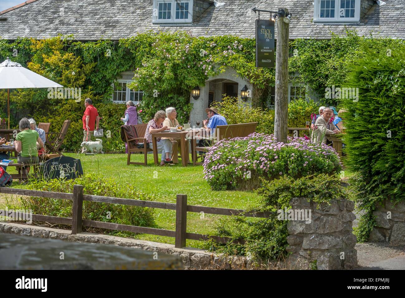 The Stackpole Inn. Pembrokeshire Coast National Park. Wales Stock Photo