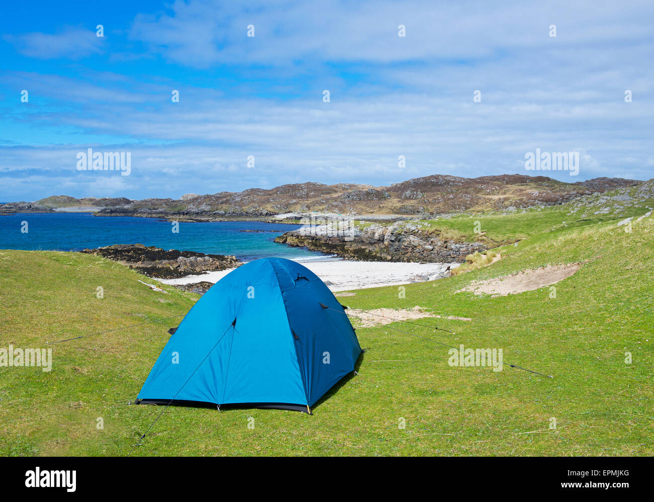 Wild Camping On The Hebridean Island Of Bernera Outer Hebrides Scotland Uk Stock Photo Alamy