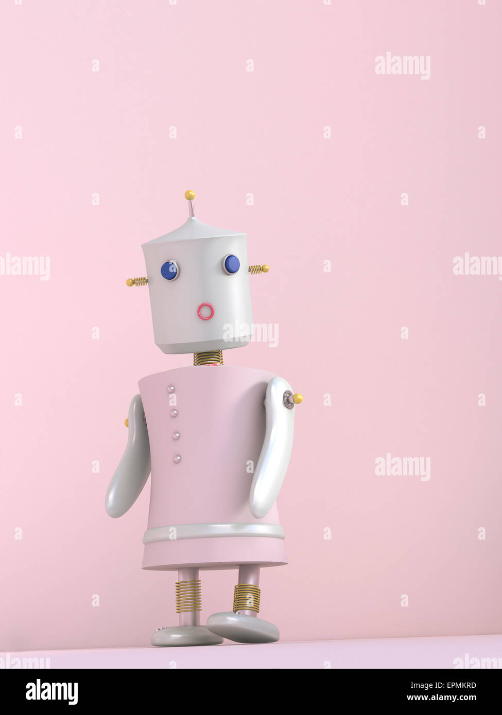 human robot メロロン　パステルピンク　カラー Pink robot hi-res stock photography and images - Alamy