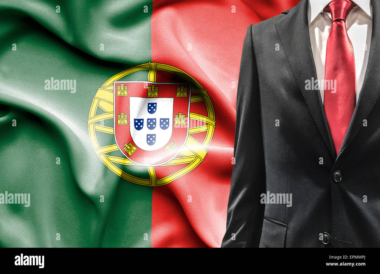 Man in suit from Portugal Stock Photo
