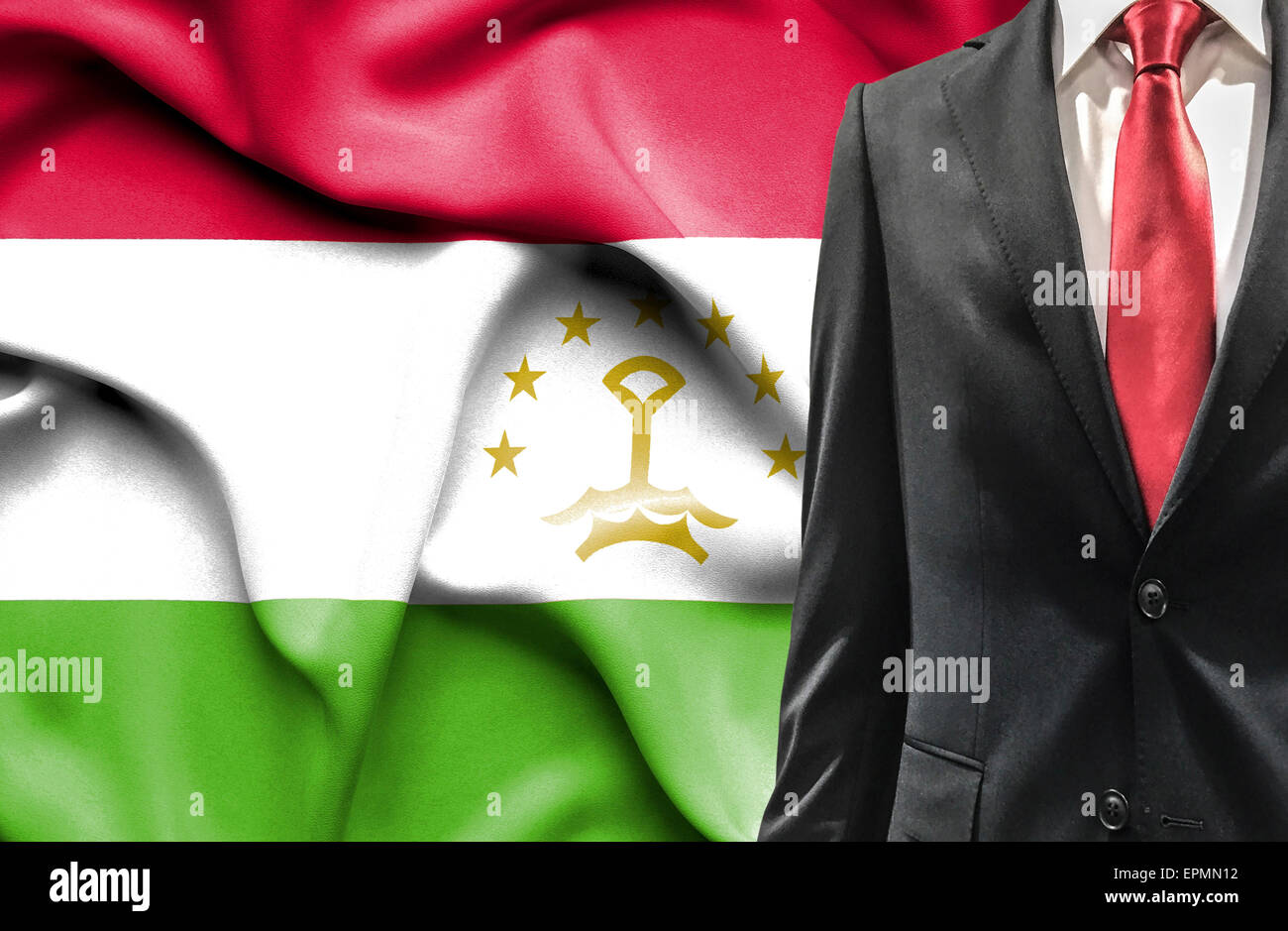 Man in suit from Tajikistan Stock Photo