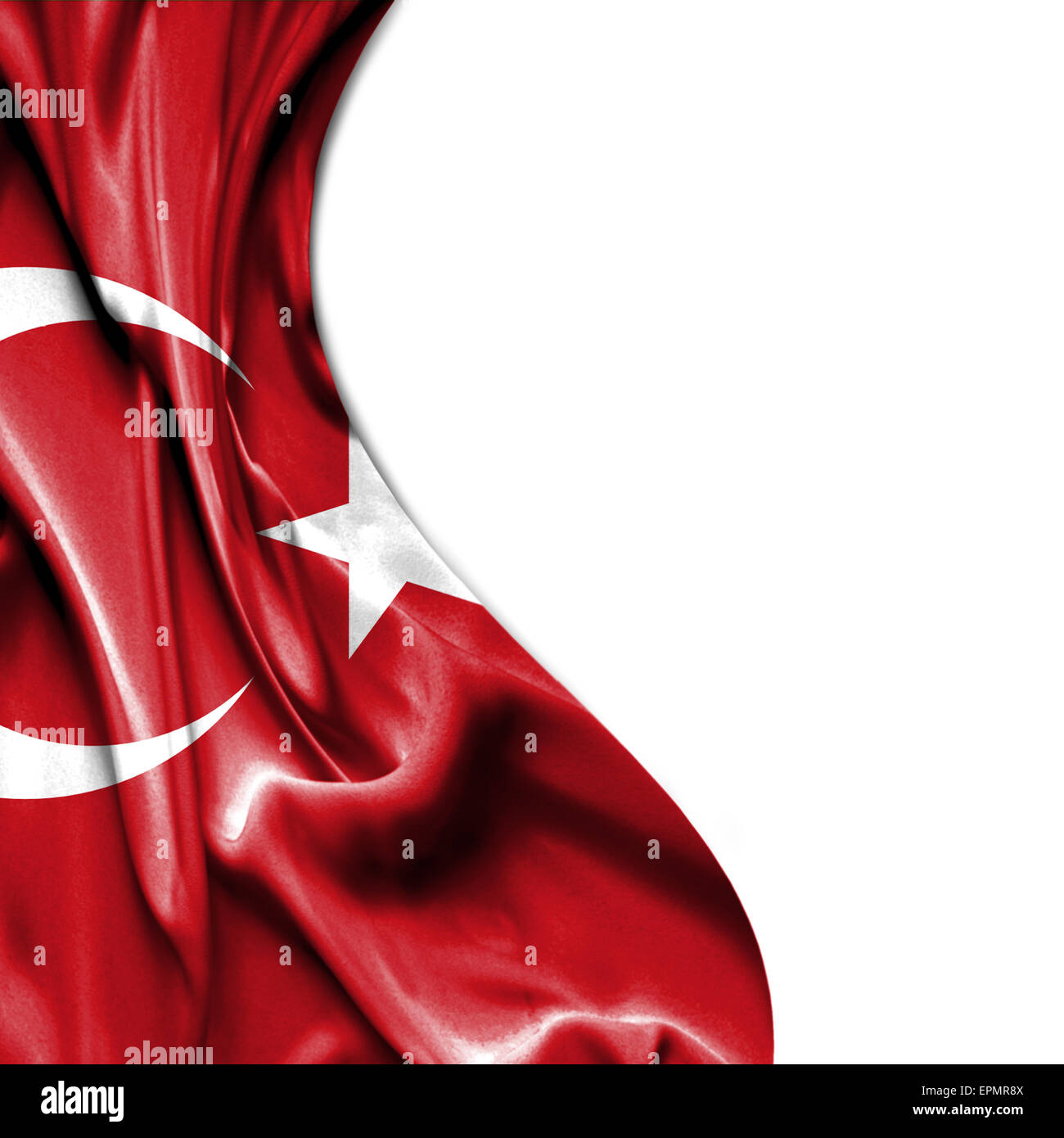 Turkey Waving Silky Flag Isolated On White Background Stock Photo Alamy Turkey Waving Silky Flag Isolated On White Background Stock Photo Alamy