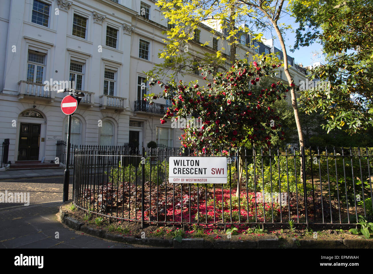 Wilton Crescent Garden, The Grosvenor Estate, Belgravia, London