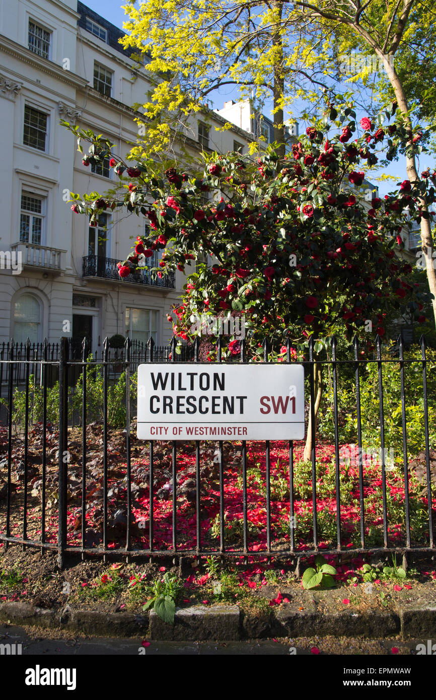 Wilton Crescent Garden, The Grosvenor Estate, Belgravia, London
