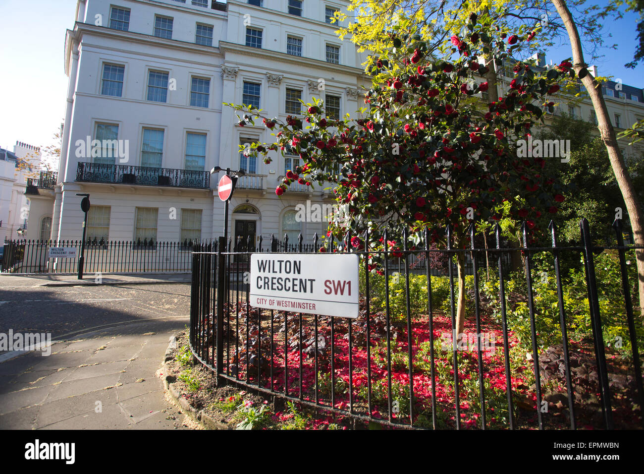 Wilton Crescent Garden, The Grosvenor Estate, Belgravia, London