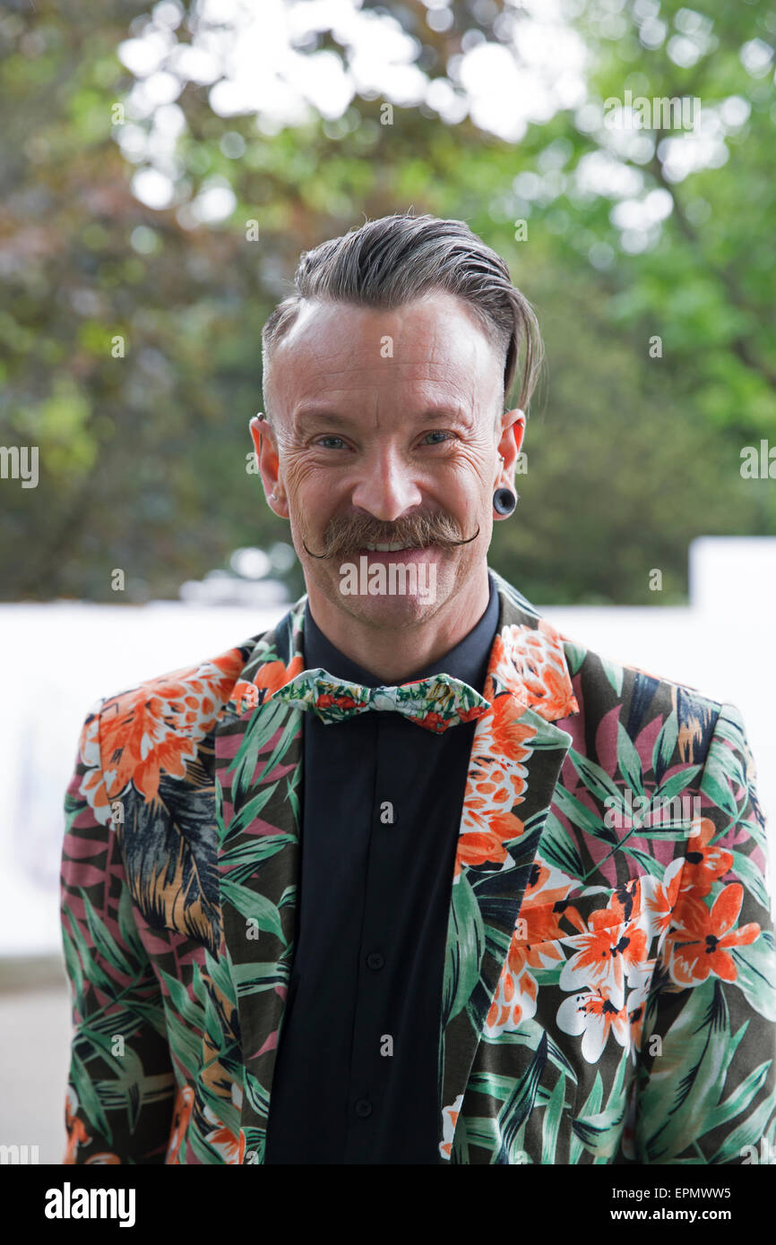 Celebrity and royal florist Simon Lycett at the Chelsea Flower Show