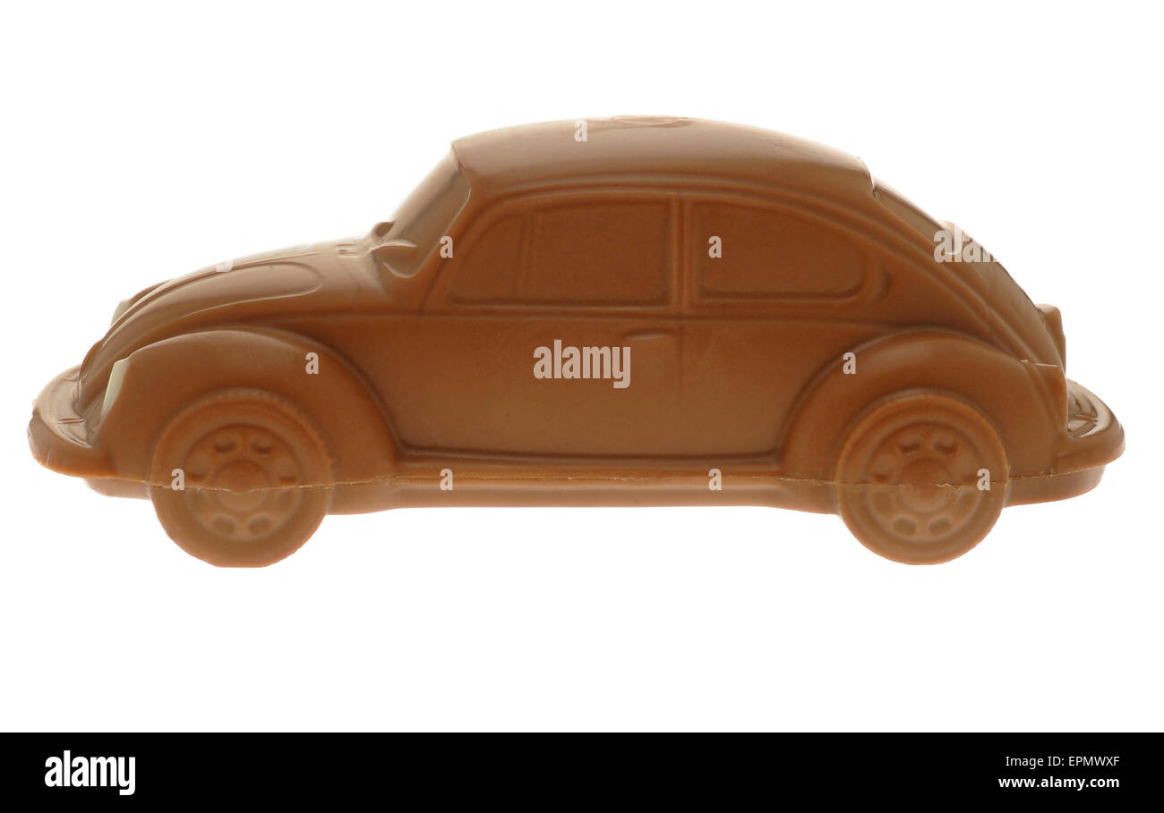 Chocolate Volkswagen Beetle Car Stock Photo