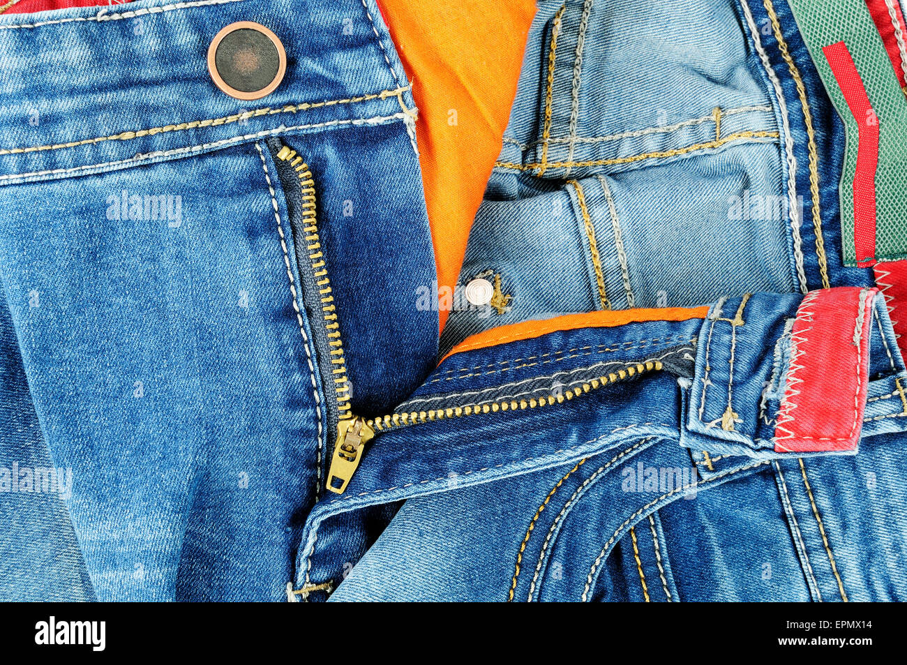 men light blue color Stock Photo 