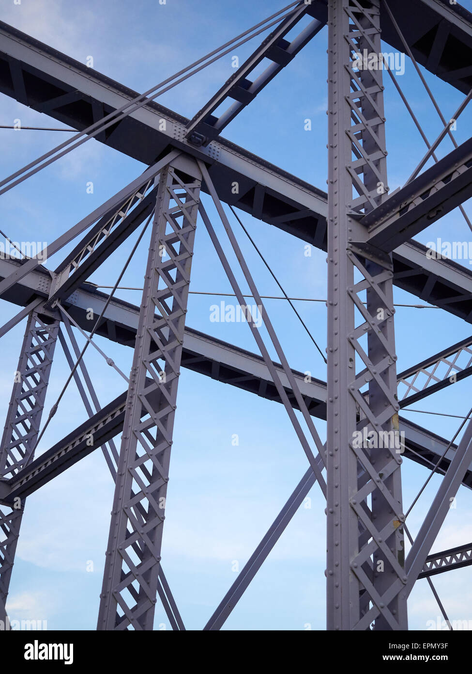 Closeup shot truss bridge hi-res stock photography and images - Alamy
