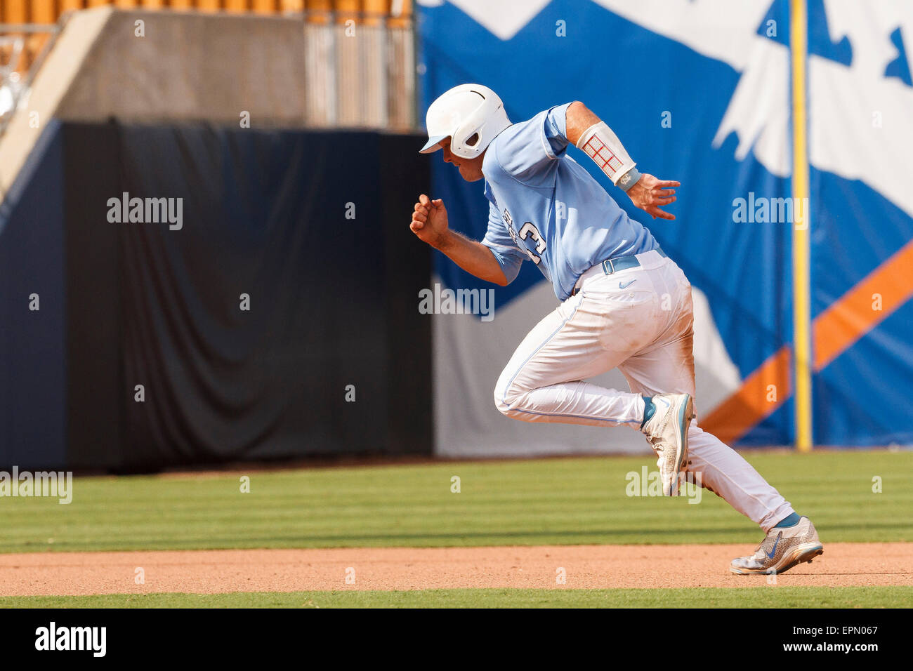 Catcher Korey Dunbar 43 Of The North Carolina Tar Heels Steals Third On A Wild Pitch During The Acc Baseball Tournament Virgina Tech Vs North Carolina At Durham Bulls Athletic Park In Catcher Korey Dunbar 43 Of The North Carolina Tar Heels Steals Third On A Wild Pitch During The Acc Baseball Tournament Virgina Tech Vs North Carolina At Durham Bulls Athletic Park In
