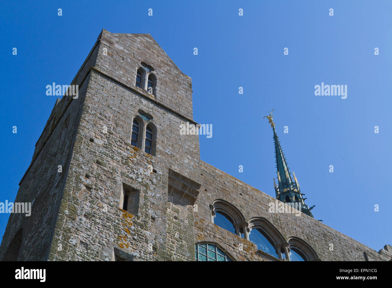 Mont St Michel in Normandy Stock Photo