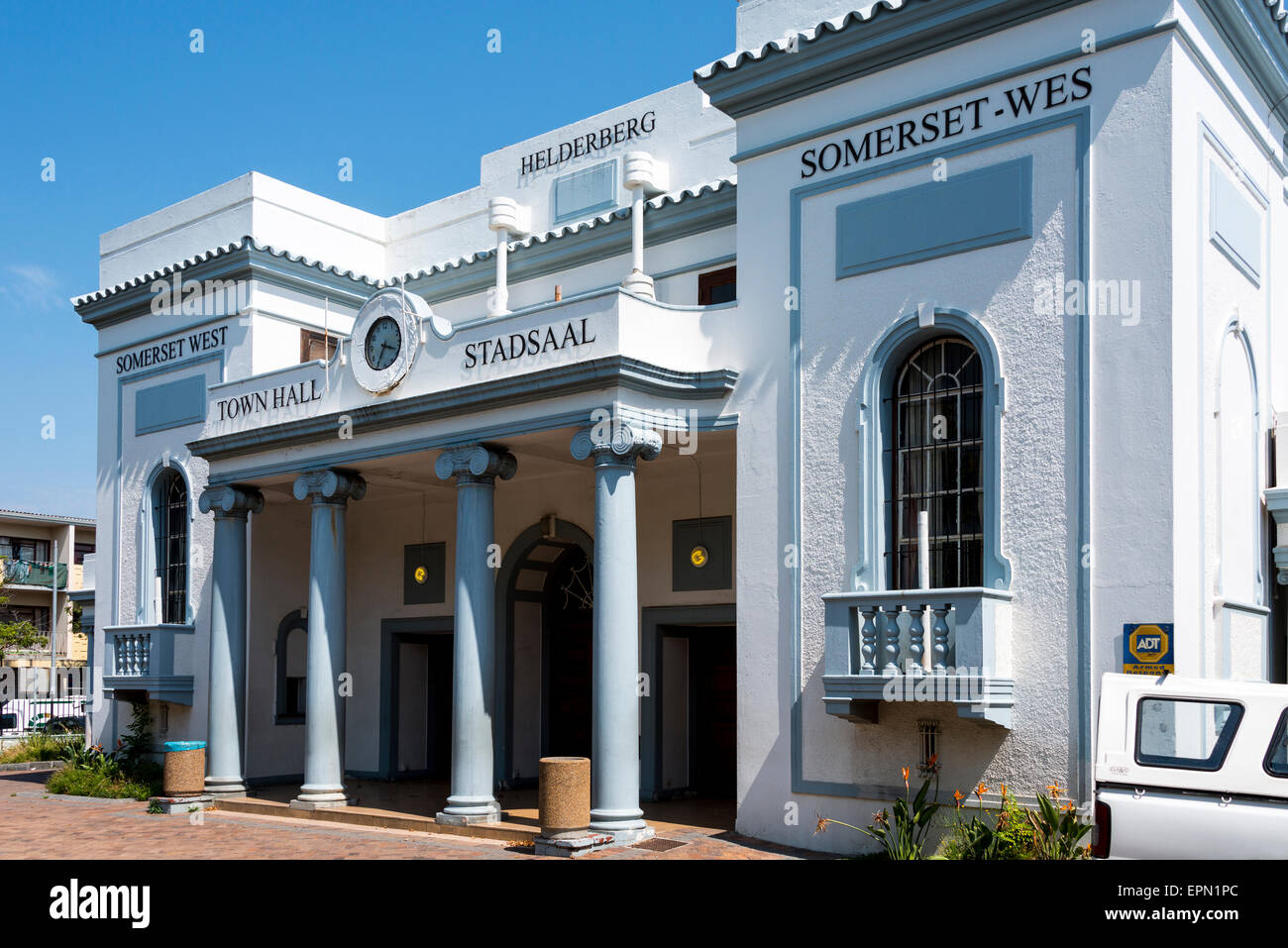 Town Hall, Main Street, Somerset West, Helderberg District, Cape Peninsula, Western Cape Province, Republic of South Africa Stock Photo