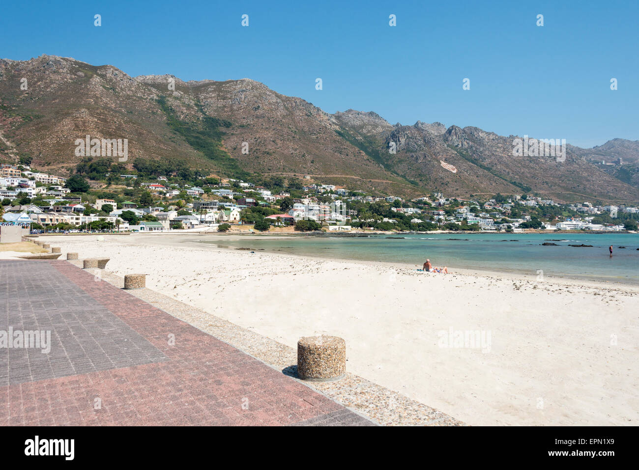 Beach view, Gordon's Bay, Helderberg District, Cape Peninsula, Western Cape Province, Republic of South Africa Stock Photo