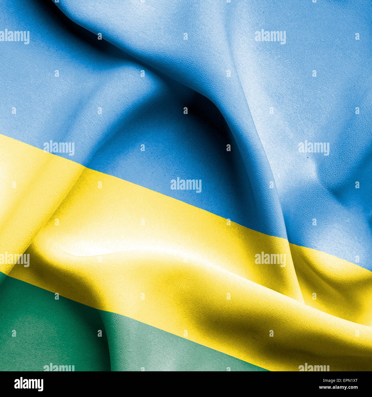 Rwanda waving flag Stock Photo - Alamy