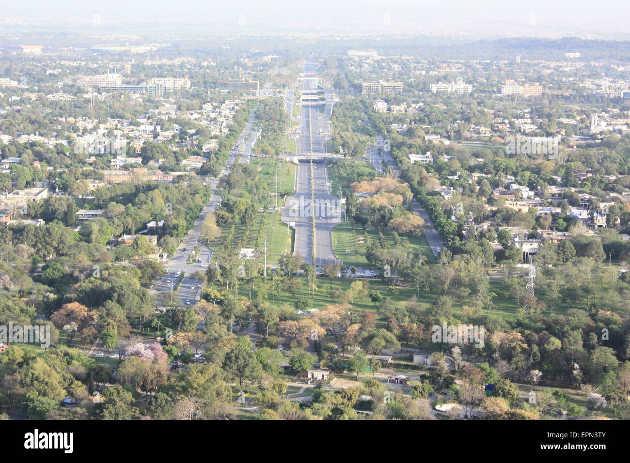 beautiful scenery city of Pakistan capital Stock Photo