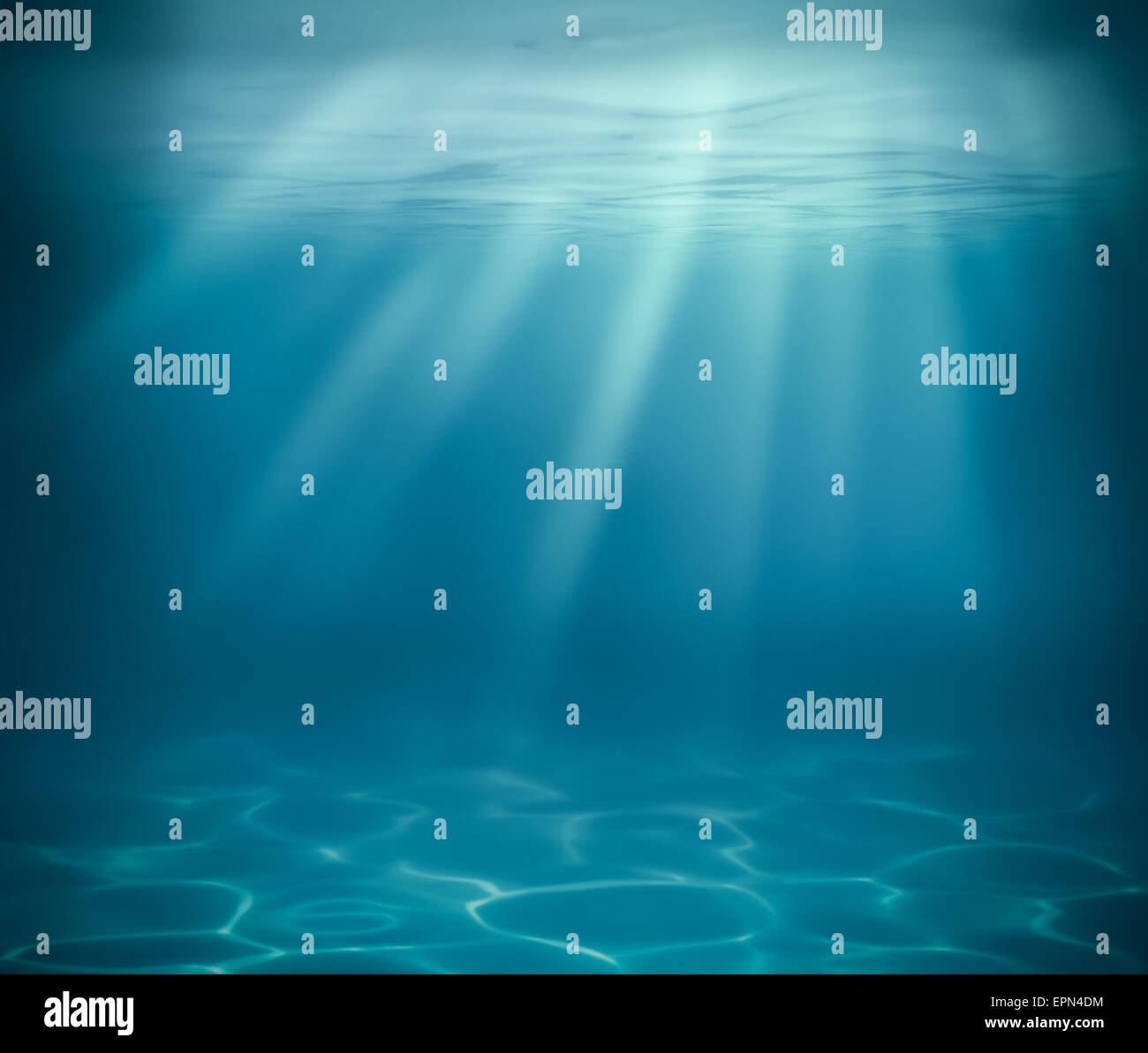 ocean or sea deep underwater background Stock Photo