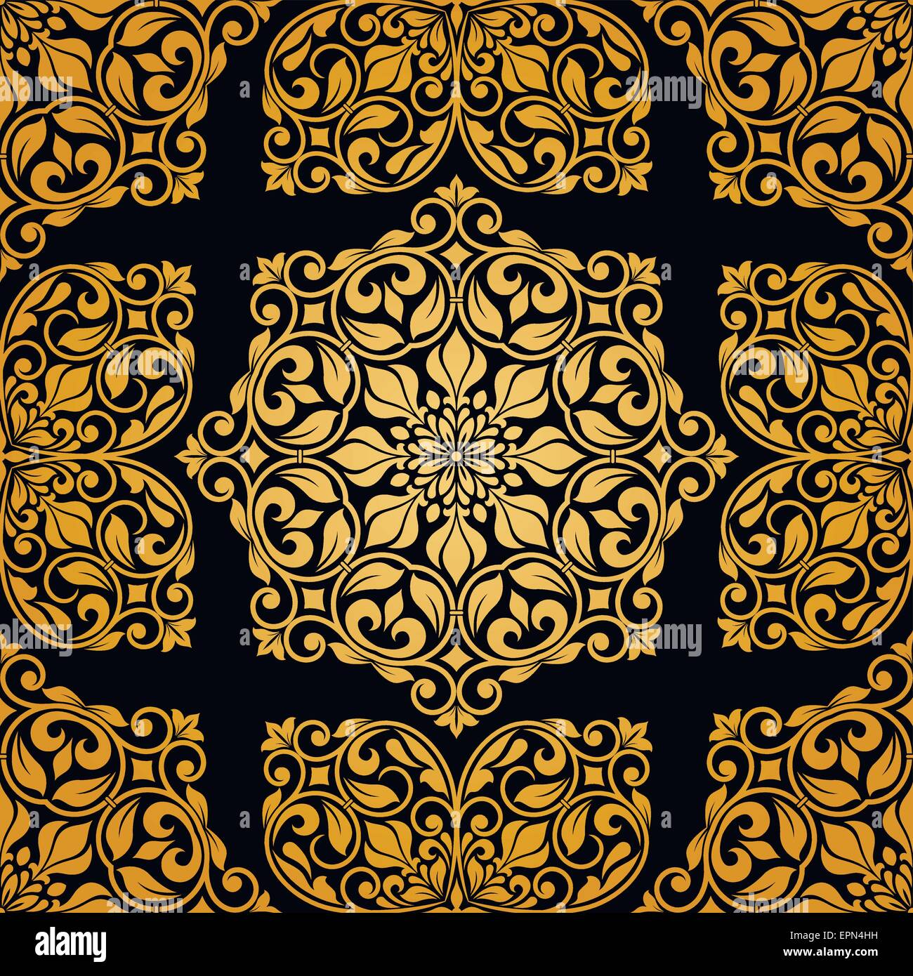 Seamless baroque pattern Stock Vector Images - Alamy