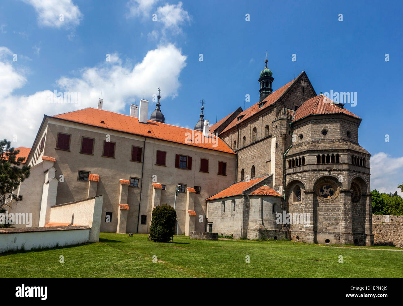 St Procopius Basilica, Trebic Czech Republic, UNESCO World Heritage Stock Photo