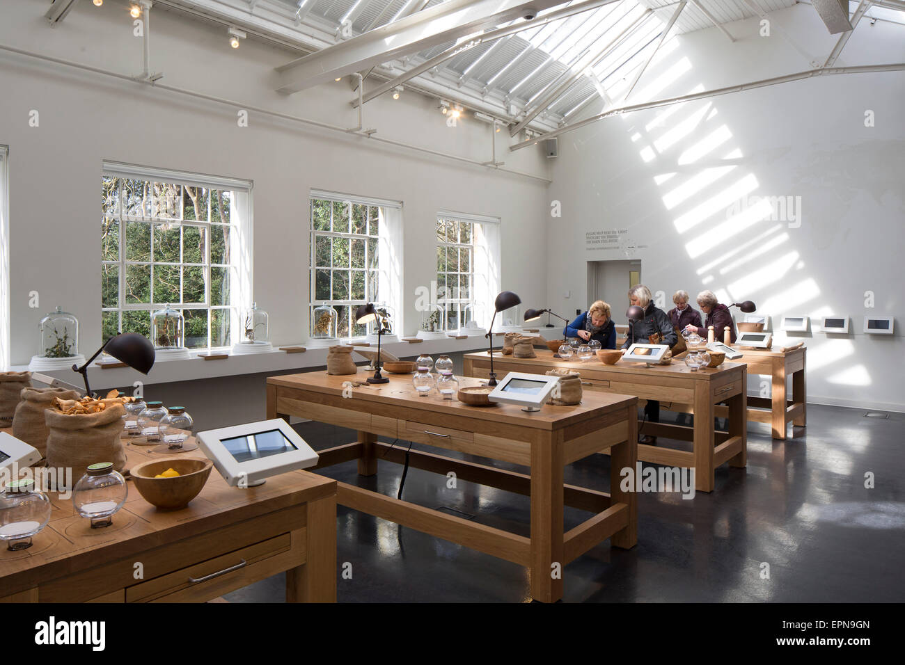 Interior view of specimen room. Bombay Sapphire Distillery, Laverstoke
