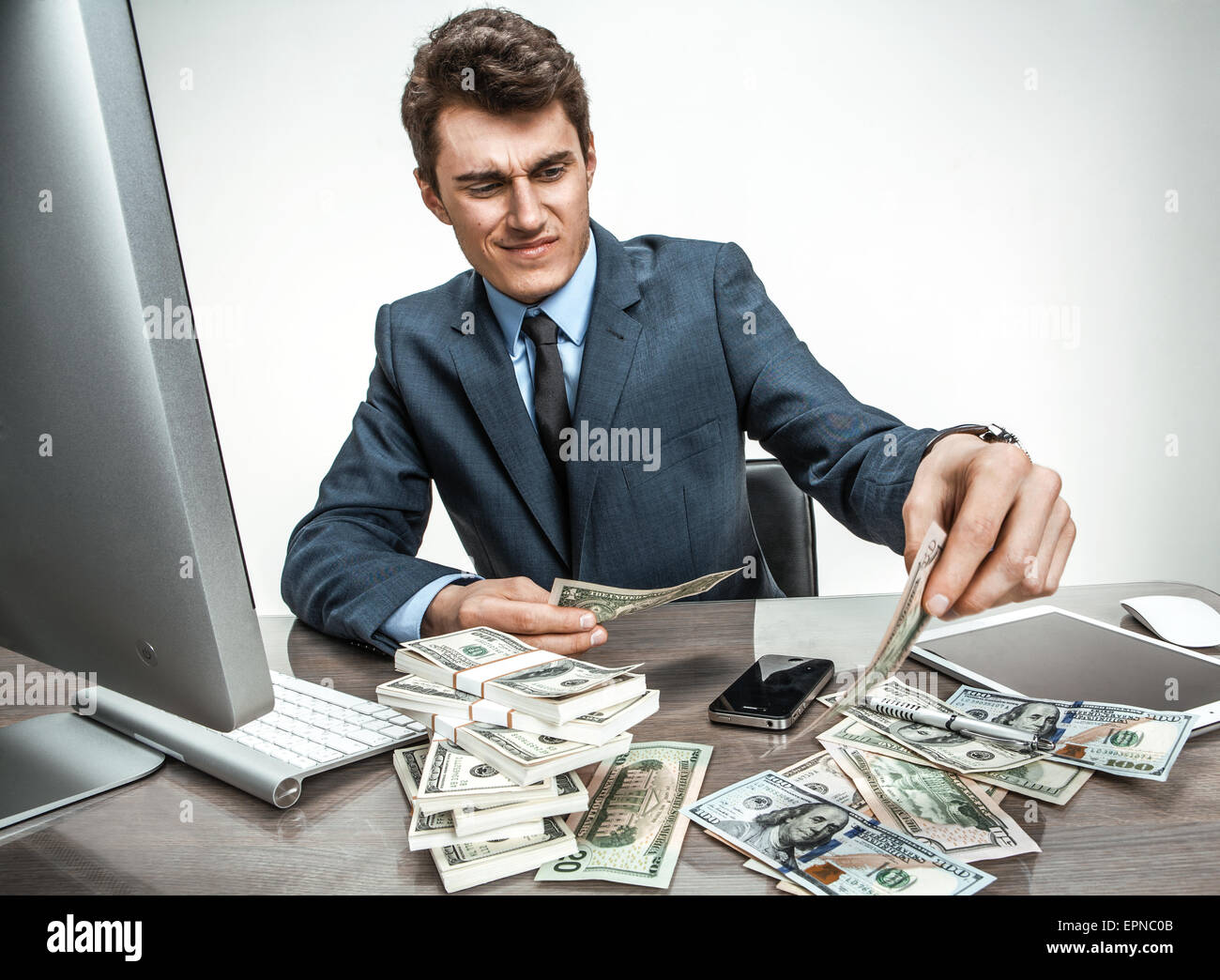 Wealth unhappy person hi-res stock photography and images - Alamy