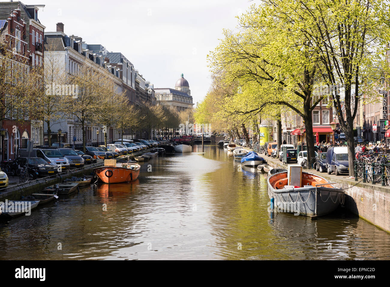 Canal Serenity, Amsterdam Stock Photo