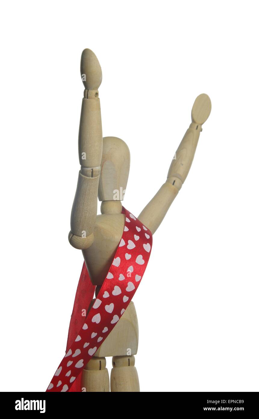 standing wooden dummy on white background Stock Photo - Alamy