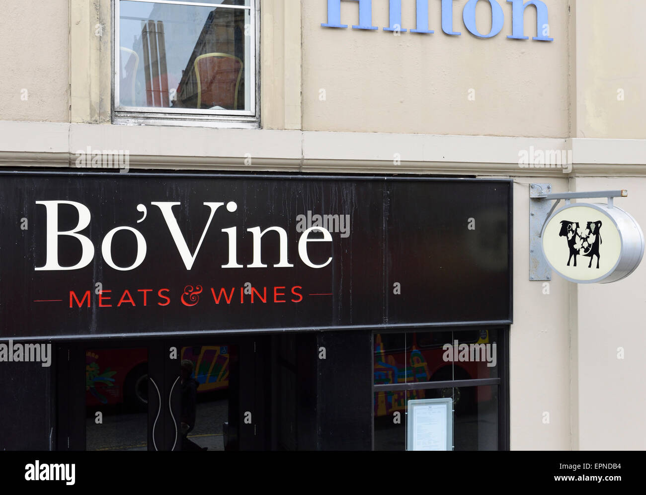 Bo'vine Restaurant in the Hilton Glasgow Grosvenor Hillhead West End