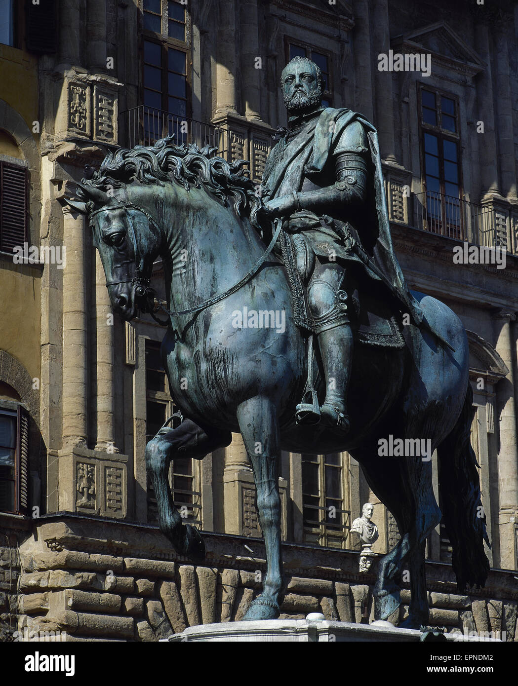 Cosimo I de Medici (1519-1574). Grand Duke of Tuscany and Duke of Florence. Monument. Statue. Florence, Italy. Stock Photo