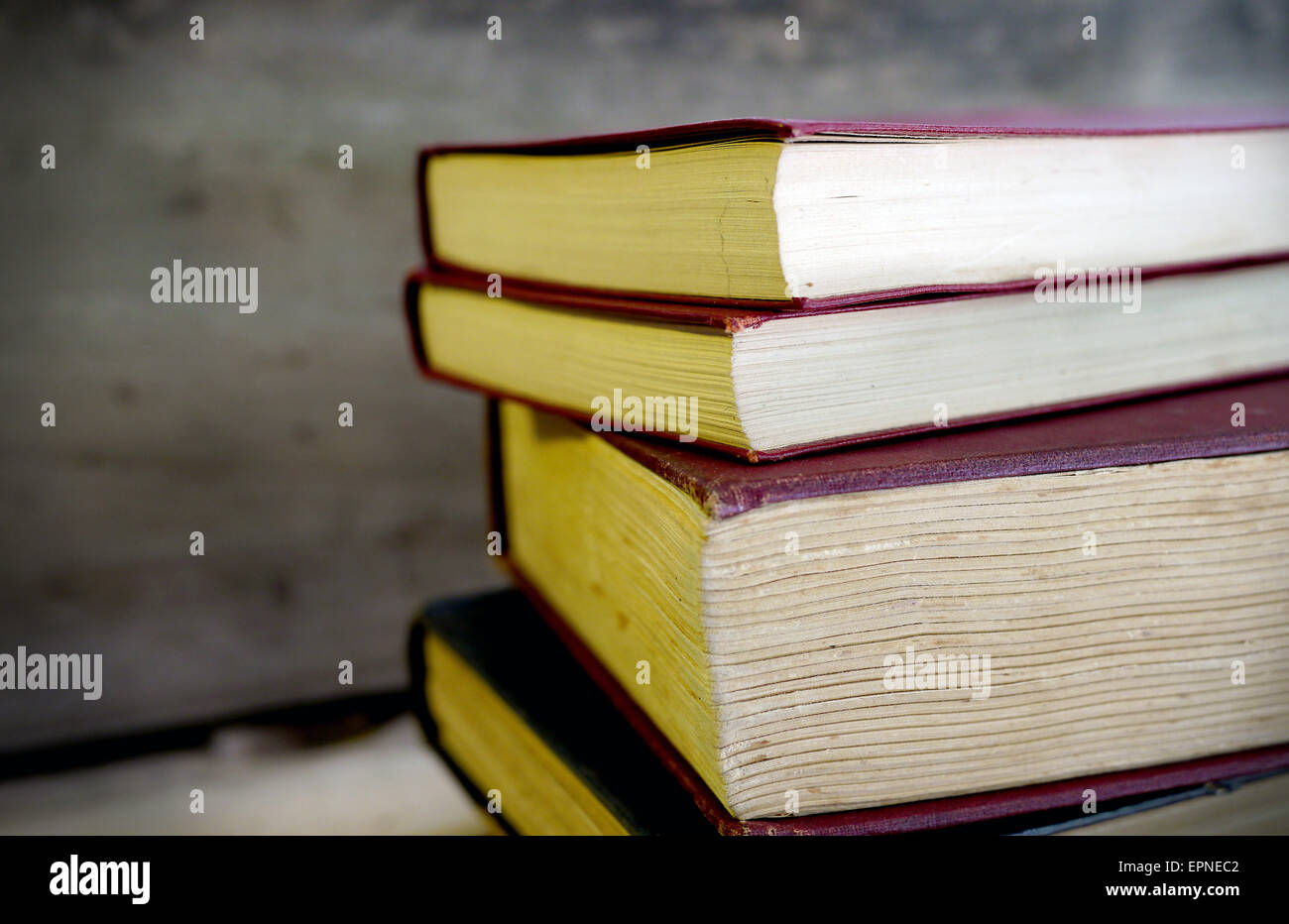old hardcover books Stock Photo Alamy
