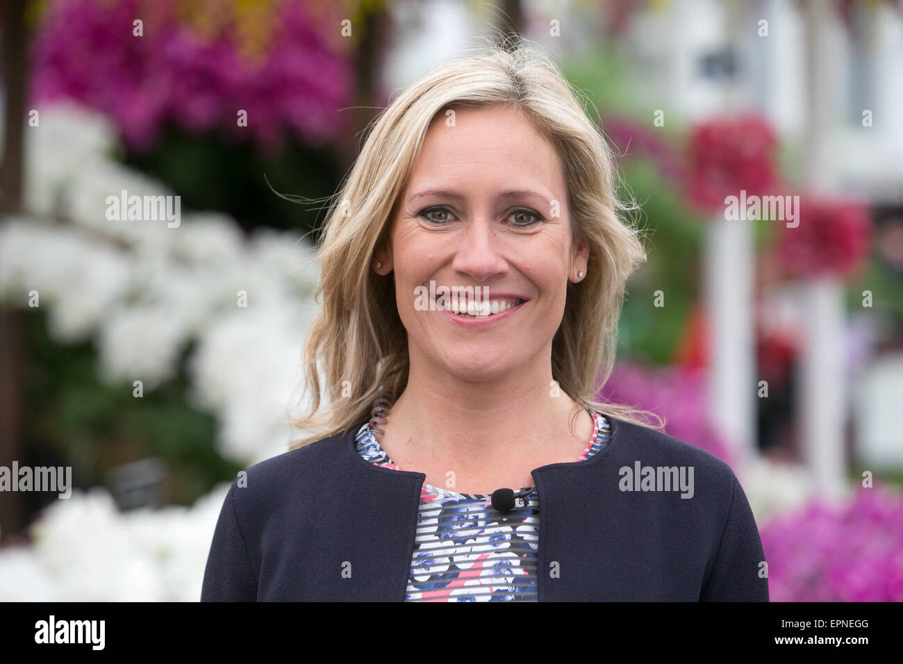 Sophie raworth at rhs chelsea flower show High Resolution Stock