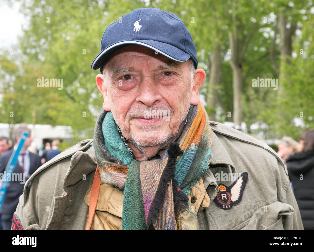 David Bailey,legendary photographer and filmaker,at the RHS Chelsea Flower show 2015 Stock Photo
