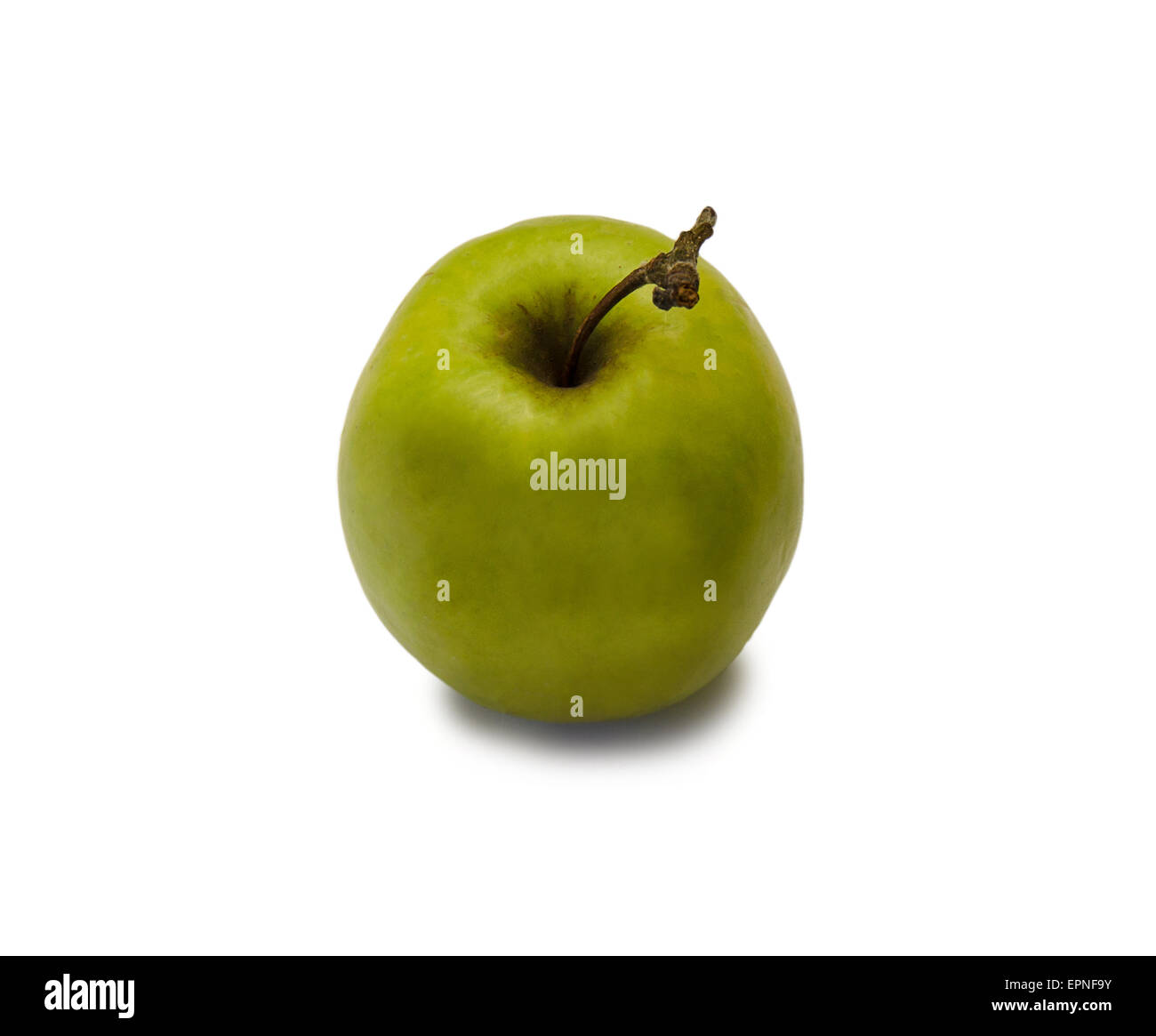 Green apple on the white isolated background Stock Photo - Alamy