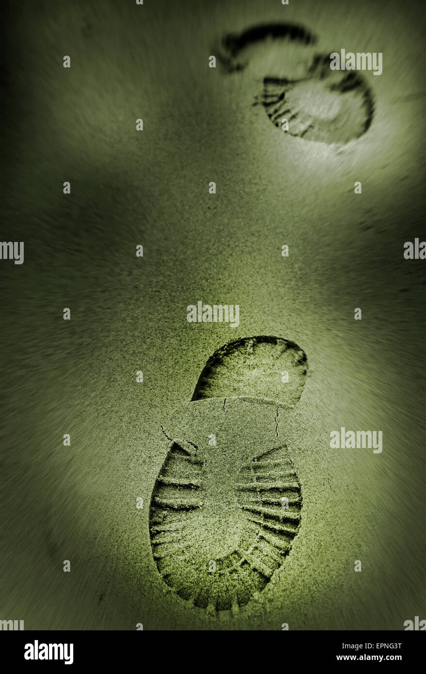 footprints in the sand Stock Photo Alamy