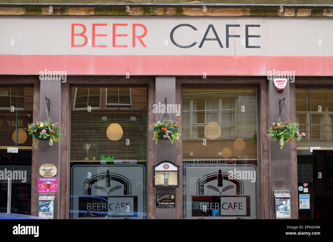 Beer Cafe Merchant Square Glasgow Scotland UK Stock Photo Alamy