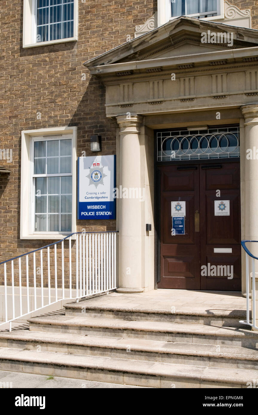 police station stations uk wisbech local town law and order Stock Photo