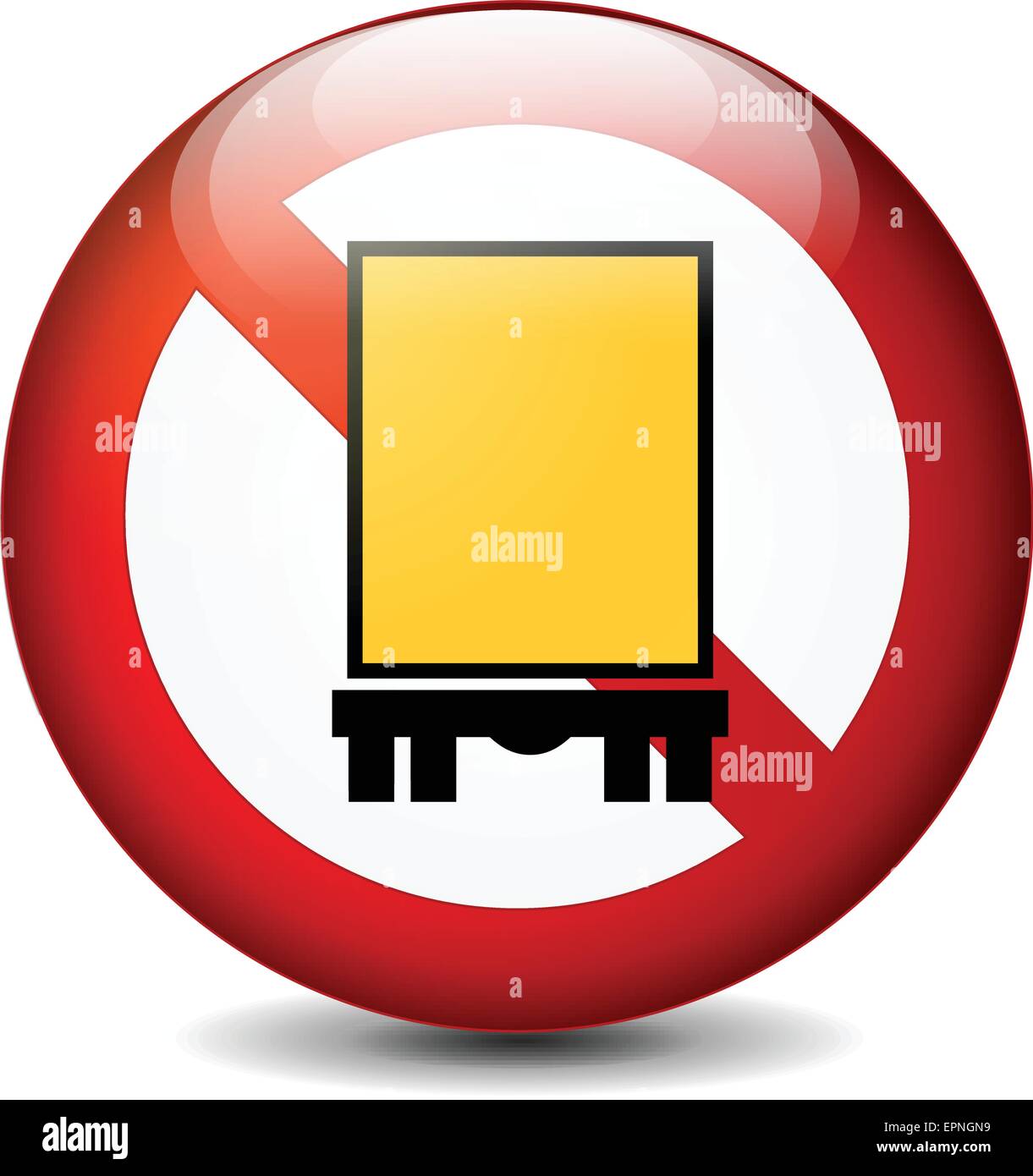 illustration of truck sign isolated on white background Stock Vector