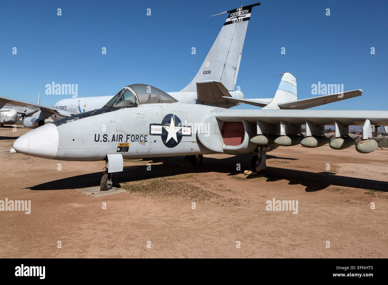 Northrop A9 ground attack aircraft - March AFB Stock Photo