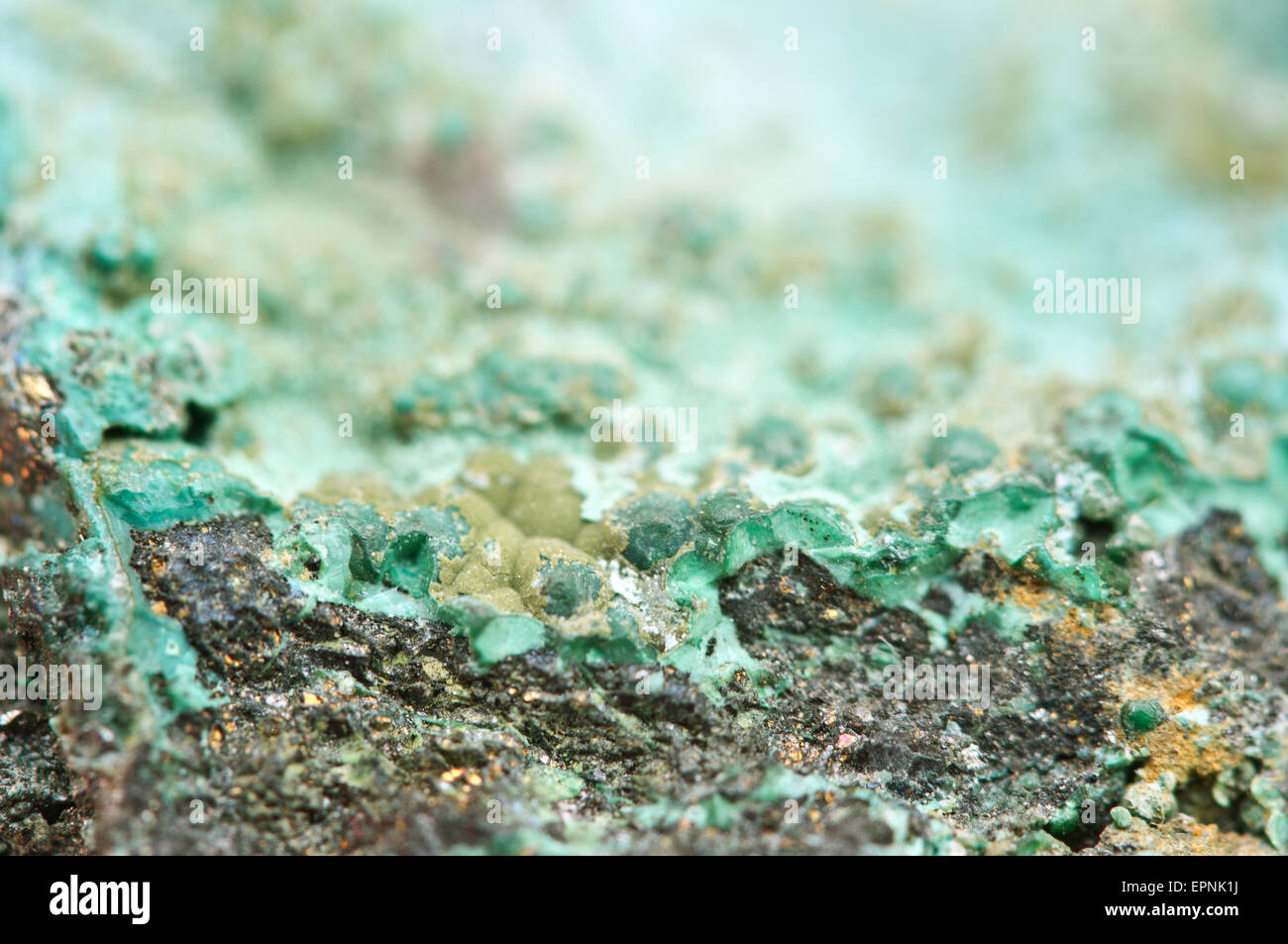 Malachite is a copper carbonate hydroxide mineral, with the formula