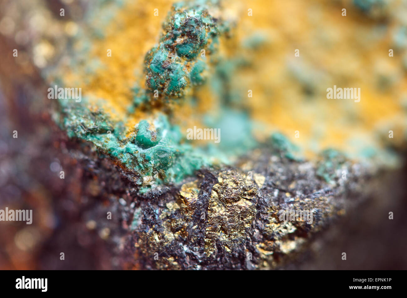 Copper carbonate hydroxide mineral hires stock photography and images