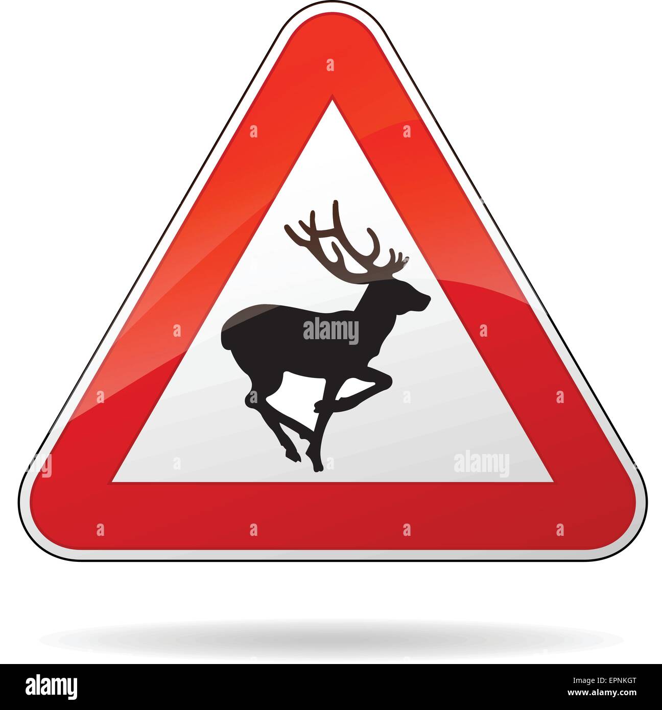 https://c8.alamy.com/comp/EPNKGT/illustration-of-rectangle-warning-sign-for-deer-EPNKGT.jpg