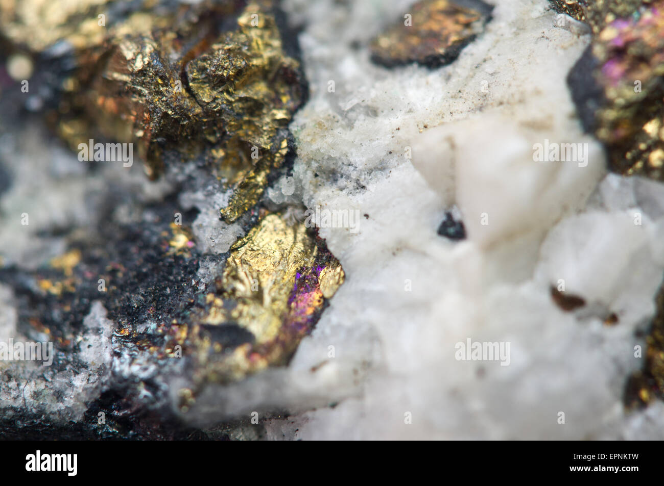 Chalcopyrite chemical formula cufes2 copper hires stock photography