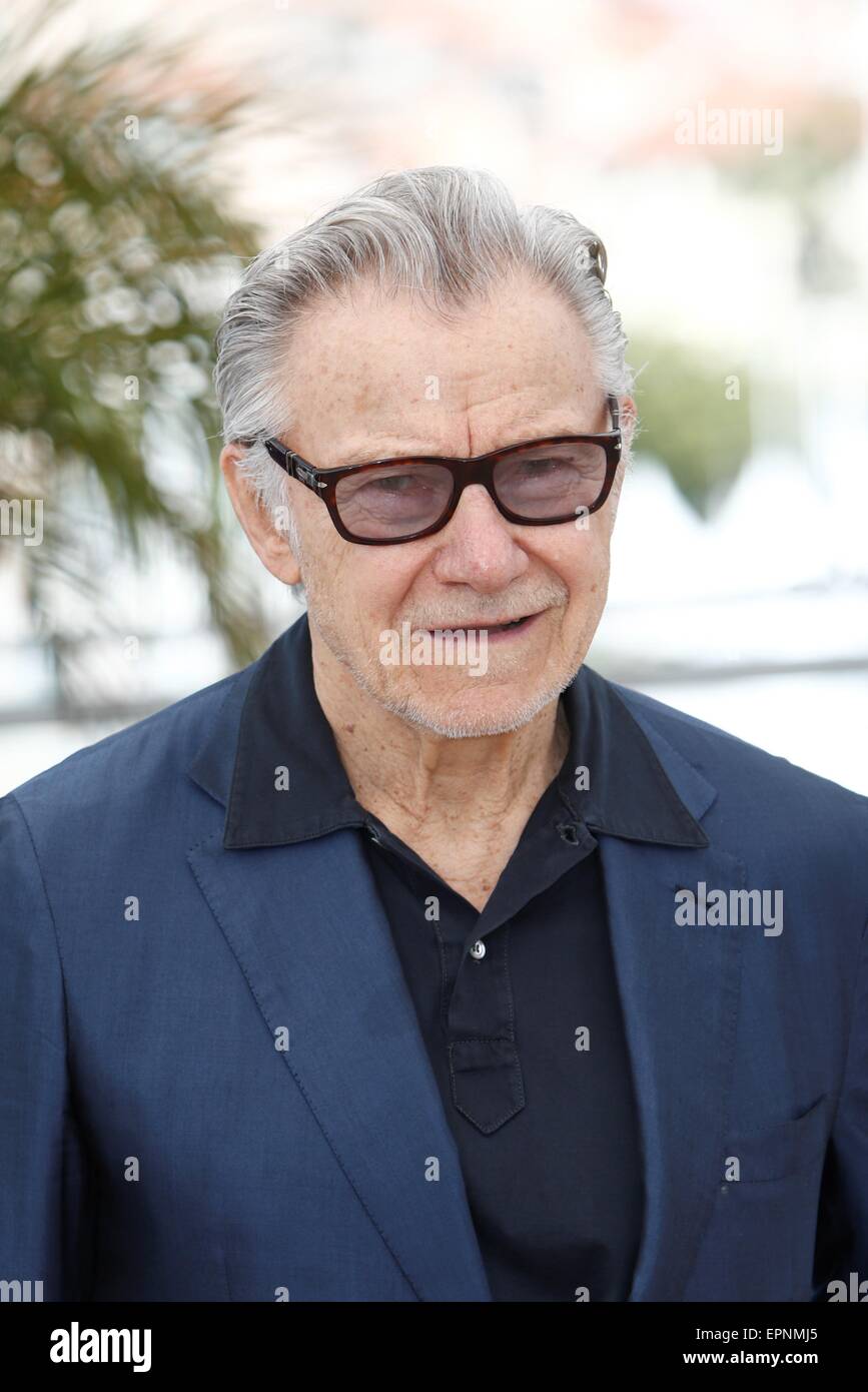 Cannes, France. 20th May, 2015. US actor Harvey Keitel poses during the