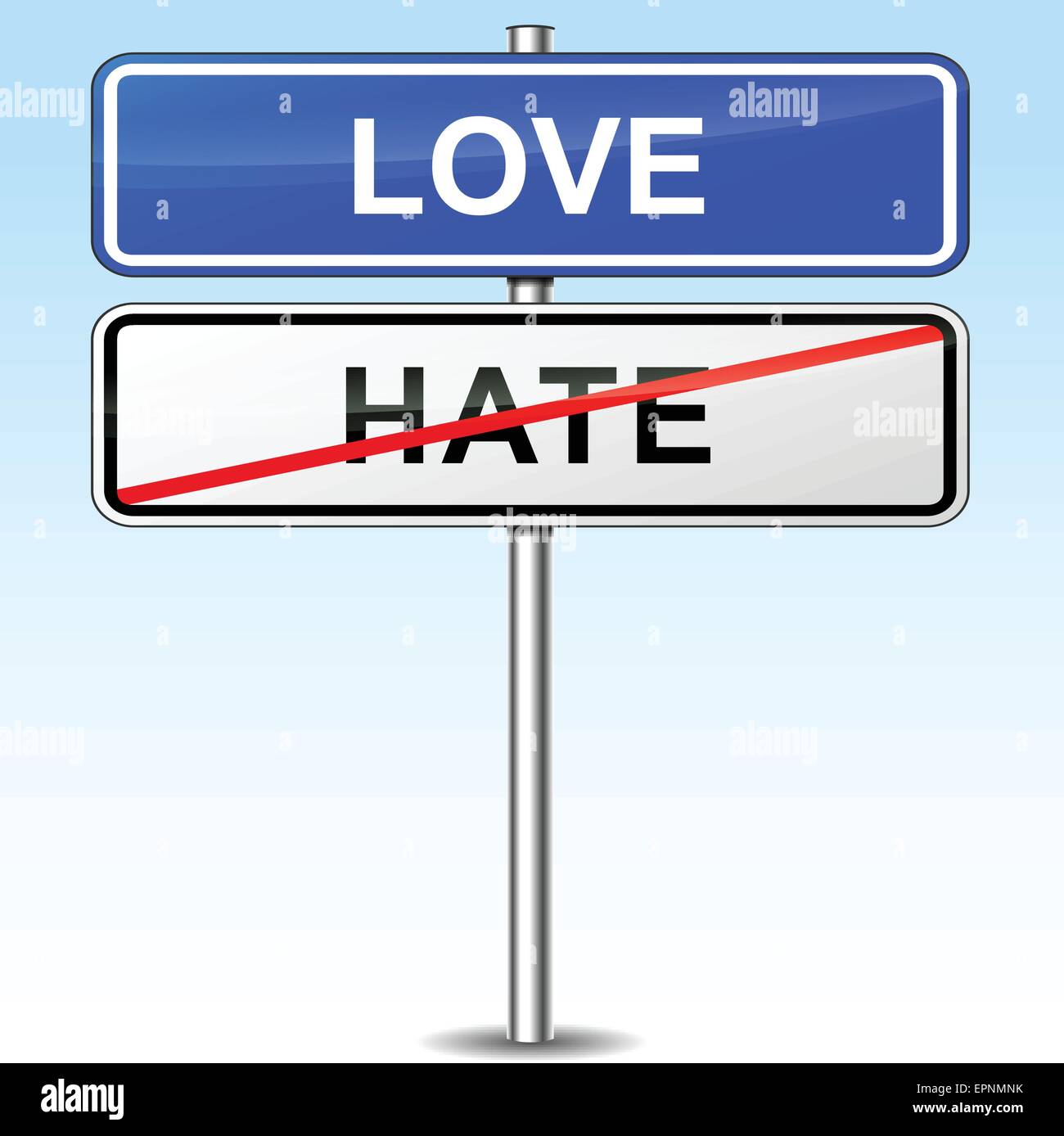 Lovedale Sign illustration of blue directional sign for love Stock Vector Image & Art ...