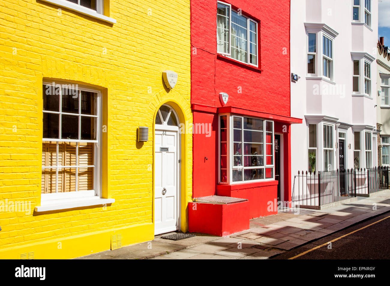 Colourful Houses off The King's Road, Chelsea, London, England Stock Photo Alamy