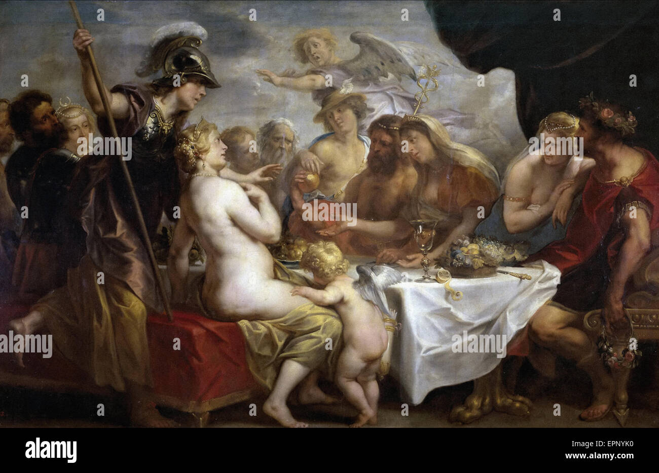 Jacob Jordaens  The Marriage of Thetis and Peleus Stock Photo