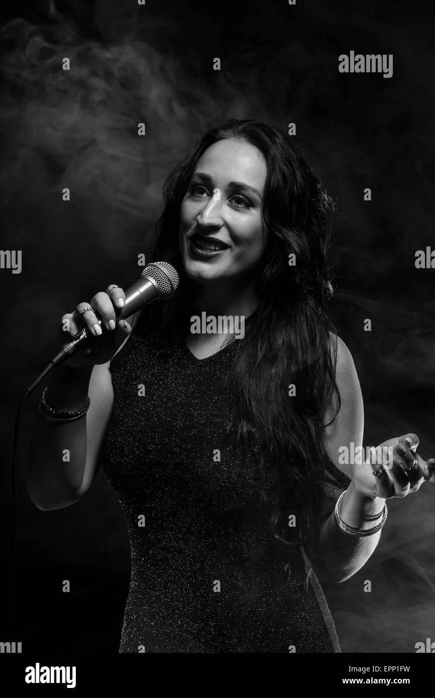 Feminine singer hi-res stock photography and images - Alamy