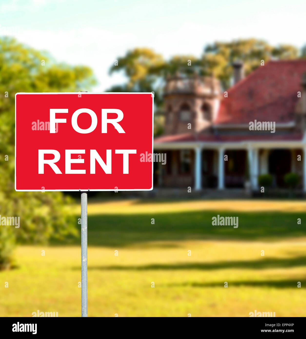 House for rent concept Stock Photo Alamy